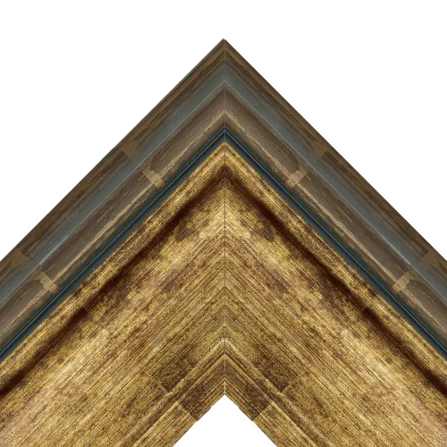 Ash Gold Modern TV Frame – Any Size, Custom Fit