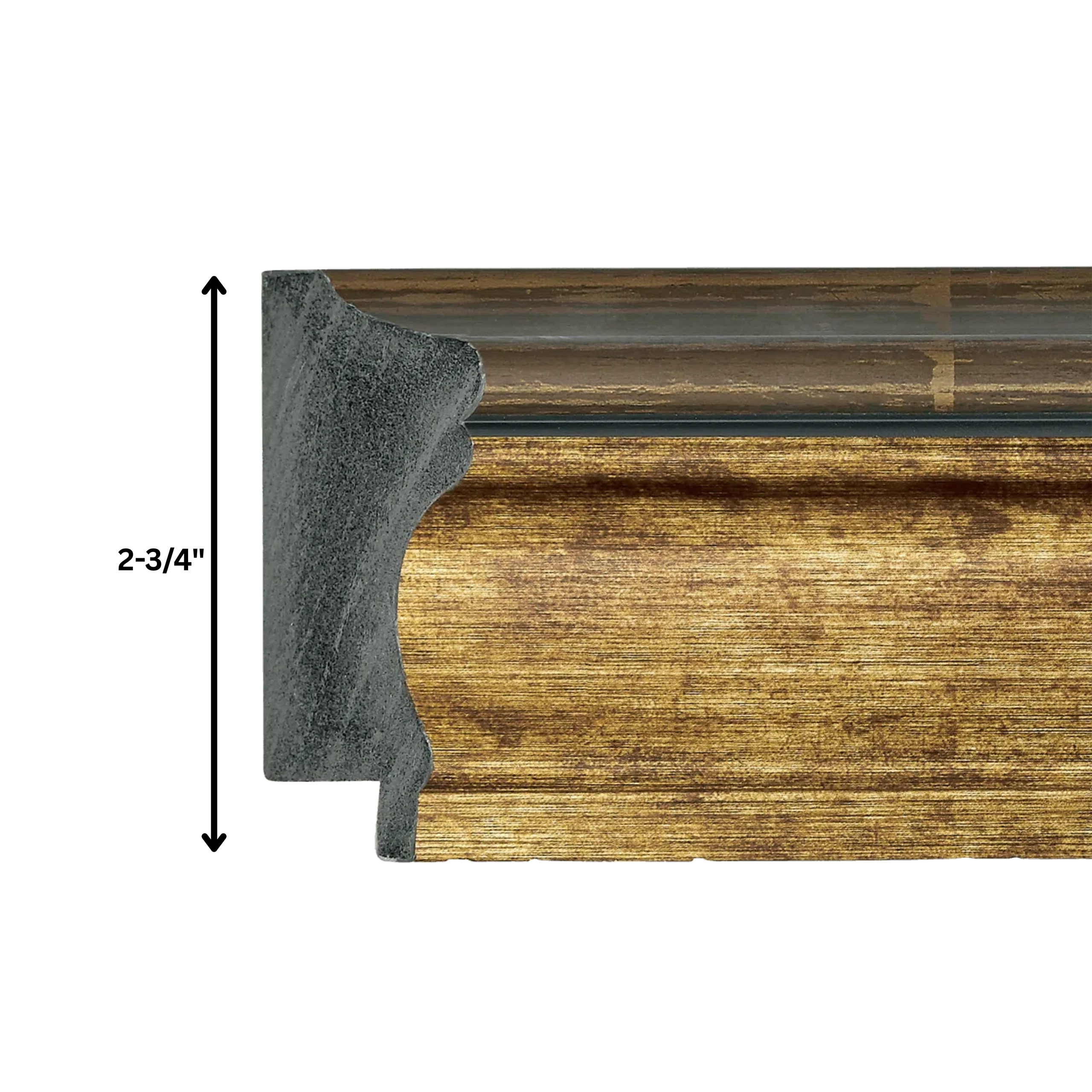 Ash Gold Modern TV Frame – Any Size, Custom Fit - Image 4