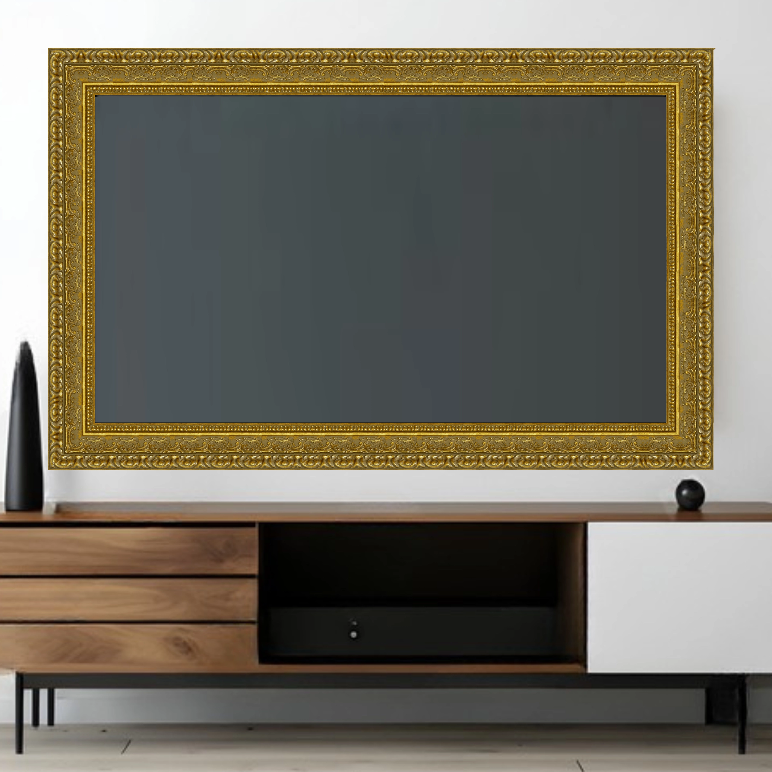 Gold Ornate TV Frame – Any Size, Custom Fit - Image 3