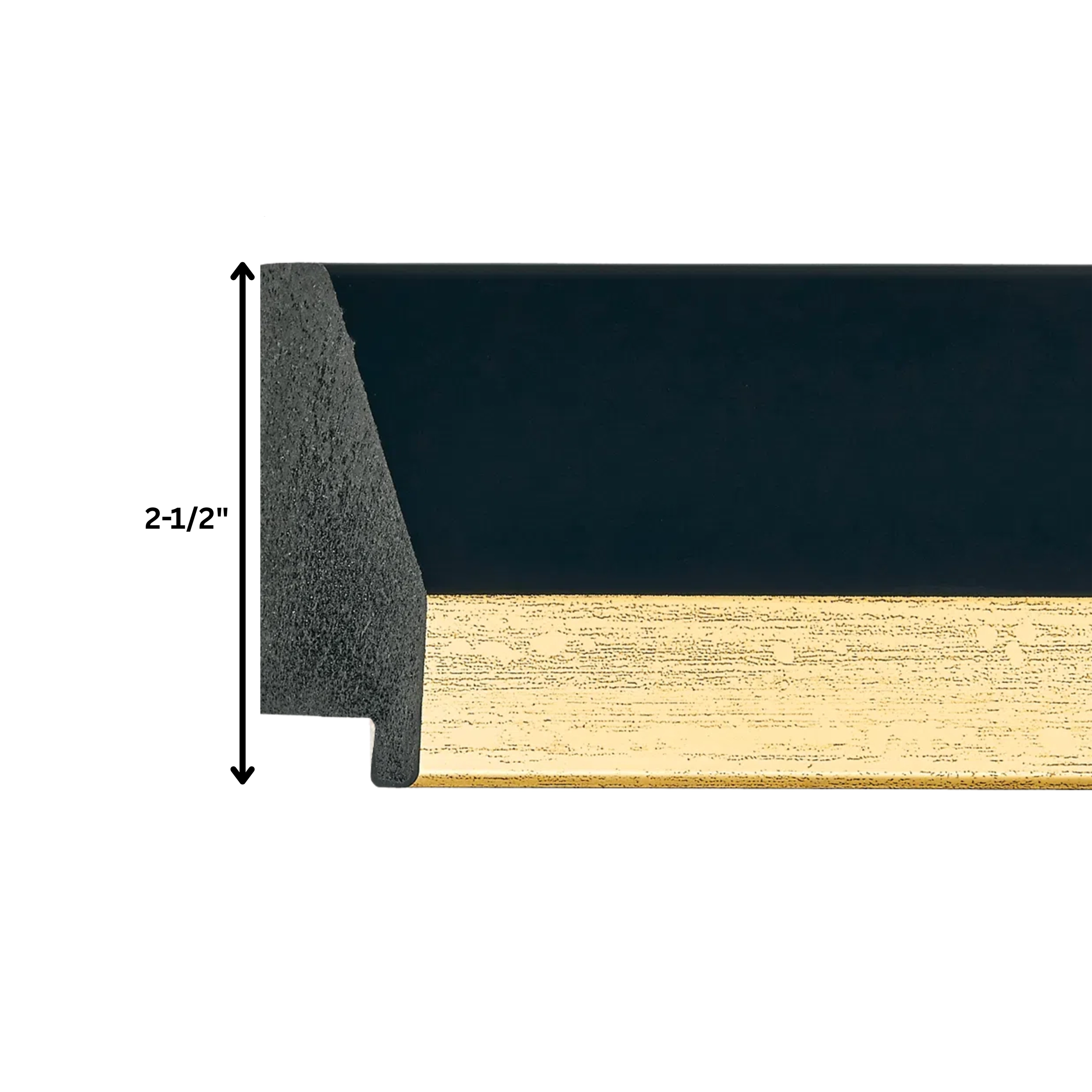 Midnight Gold Modern TV Frame – Any Size, Custom Fit - Image 4