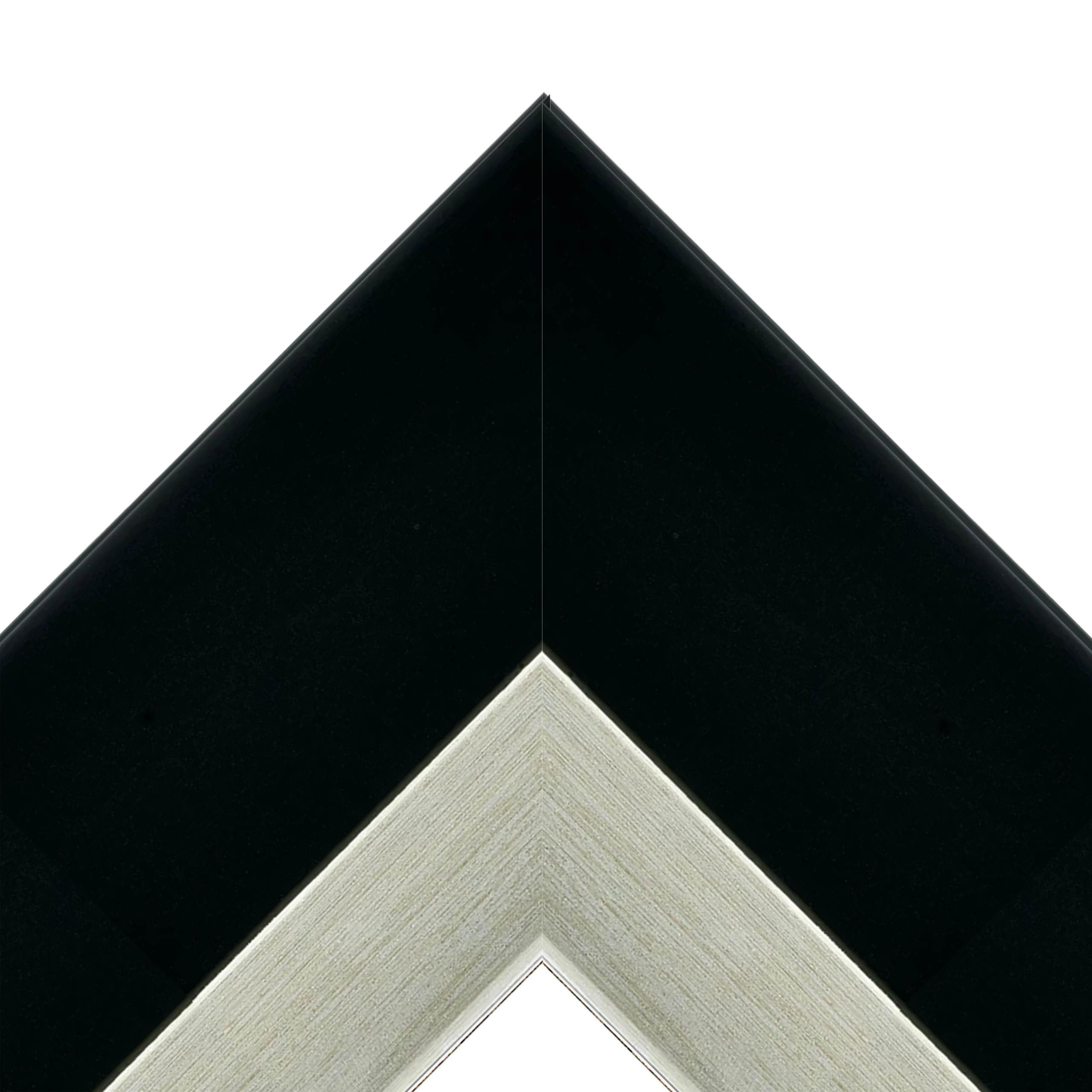 Black and Silver Modern Decorative TV Frame – Any Size, Custom Fit
