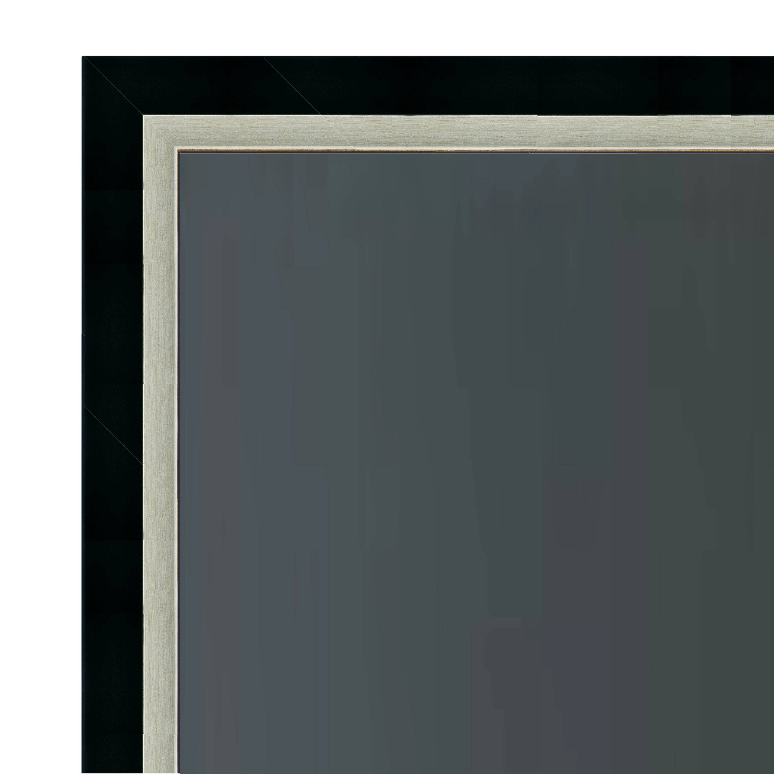 Black and Silver Modern Decorative TV Frame – Any Size, Custom Fit - Image 2