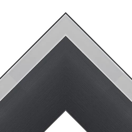 Onyx & Silver Modern TV Frame – Any Size, Custom Fit