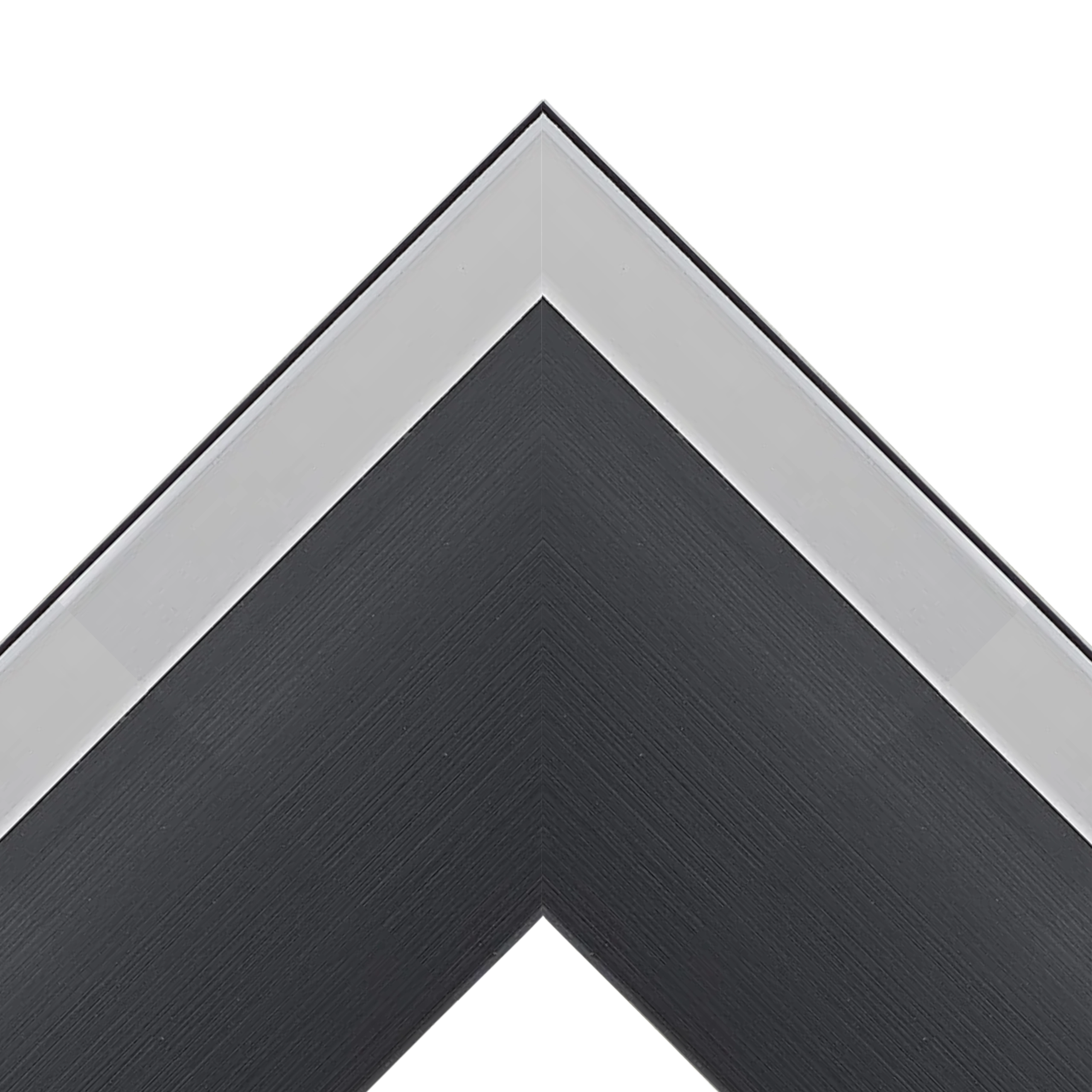 Onyx & Silver Modern TV Frame – Any Size, Custom Fit