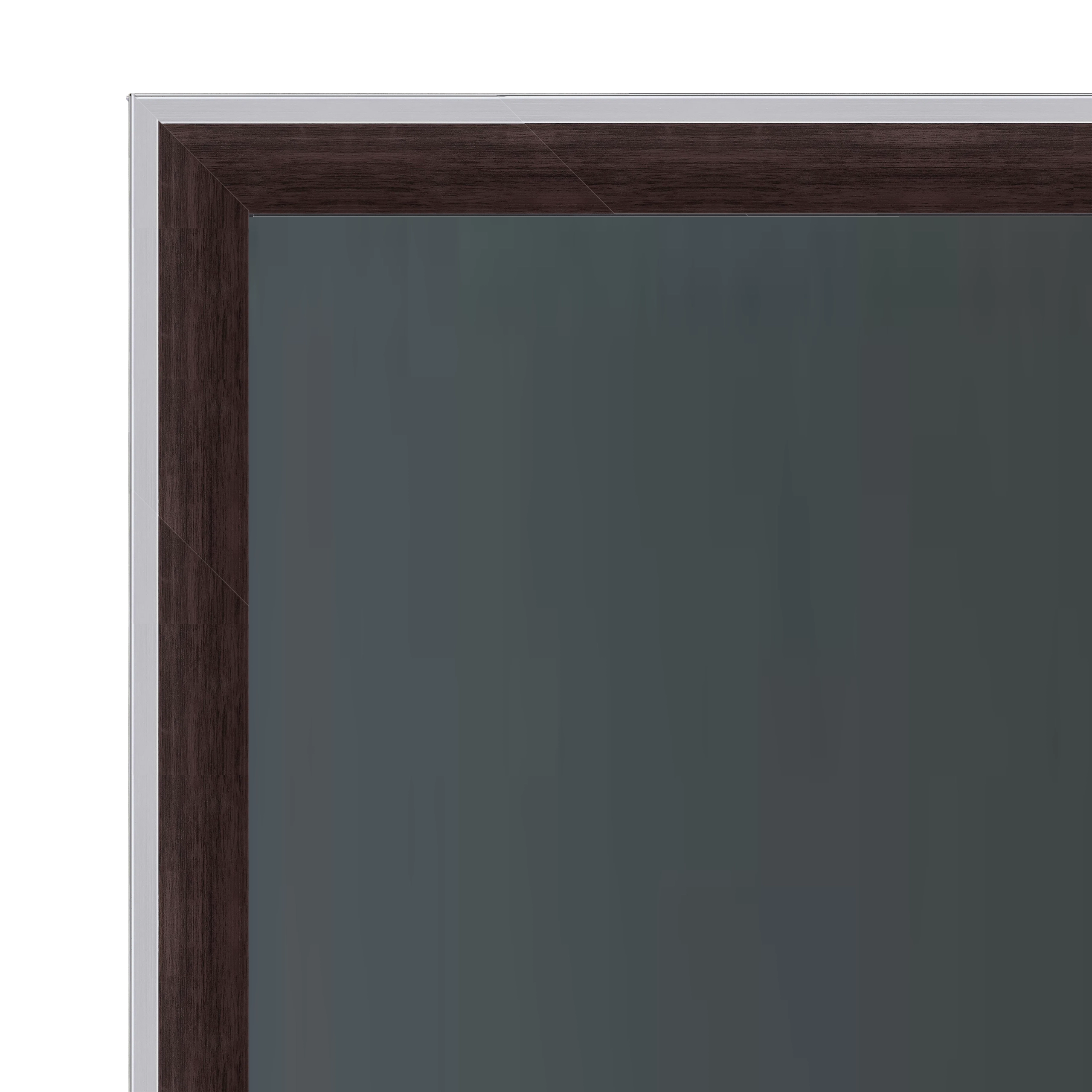 Espresso & Silver Modern TV Frame – Any Size, Custom Fit - Image 2