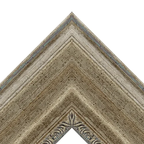 Weathered Silver Rustic TV Frame – Any Size, Custom Fit