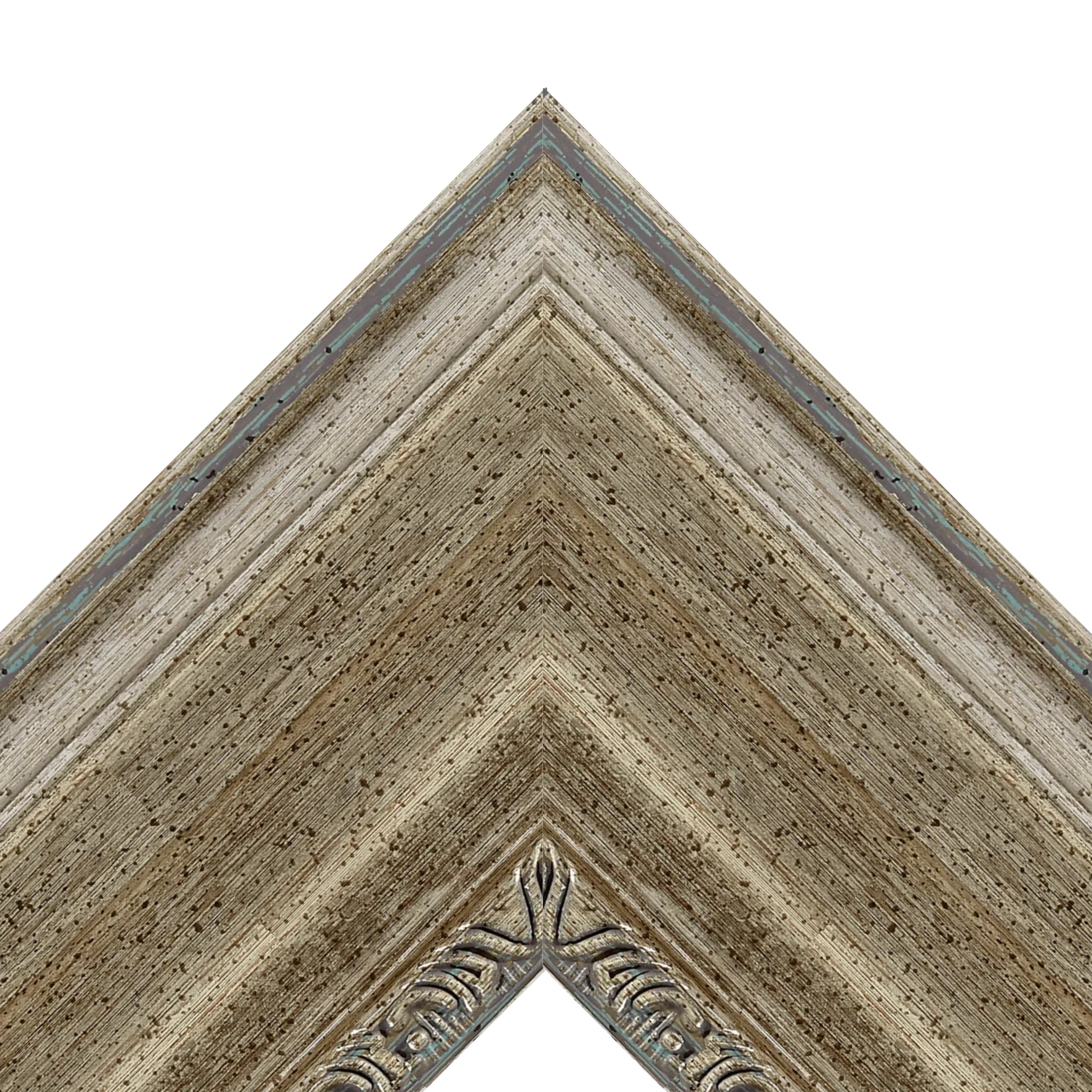 Weathered Silver Rustic TV Frame – Any Size, Custom Fit