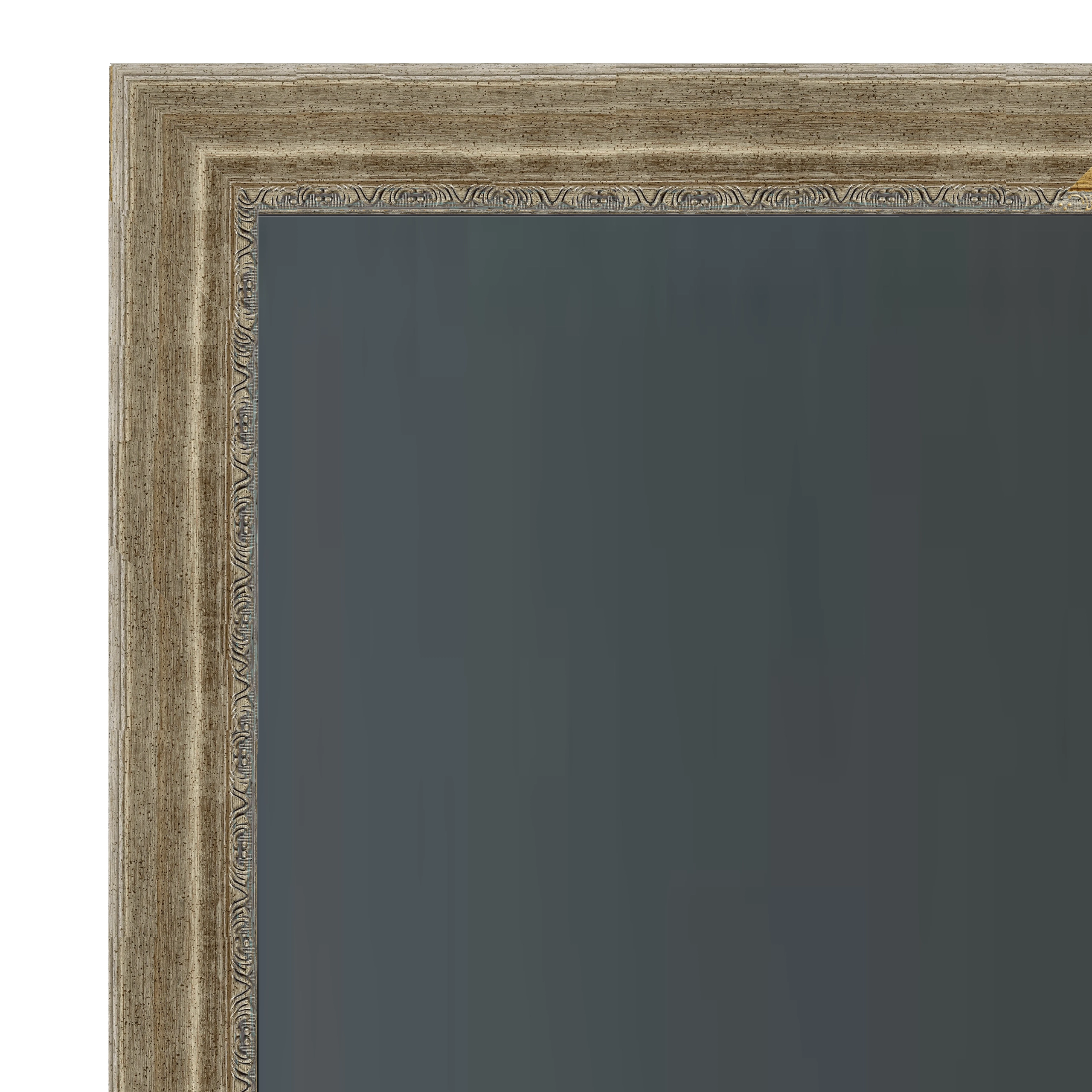 Weathered Silver Rustic TV Frame – Any Size, Custom Fit - Image 2