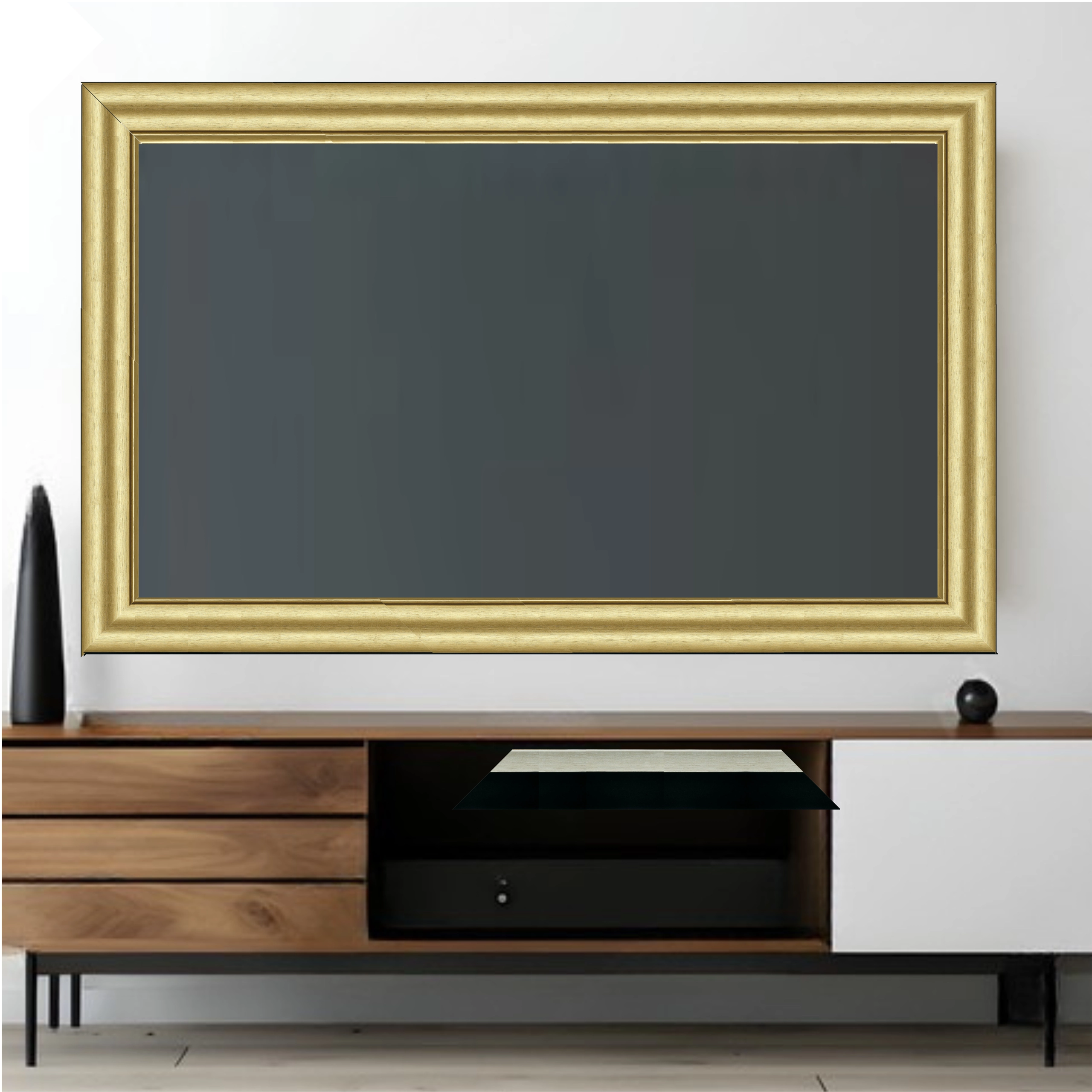 Gold Modern TV Frame – Any Size, Custom Fit - Image 3