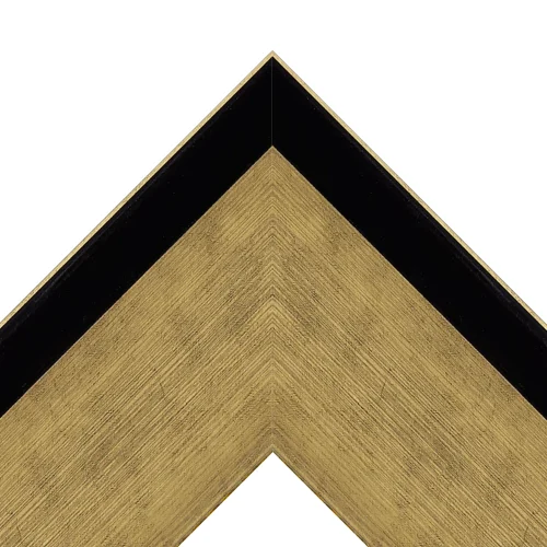 Ebony & Gold Modern TV Frame – Any Size, Custom Fit