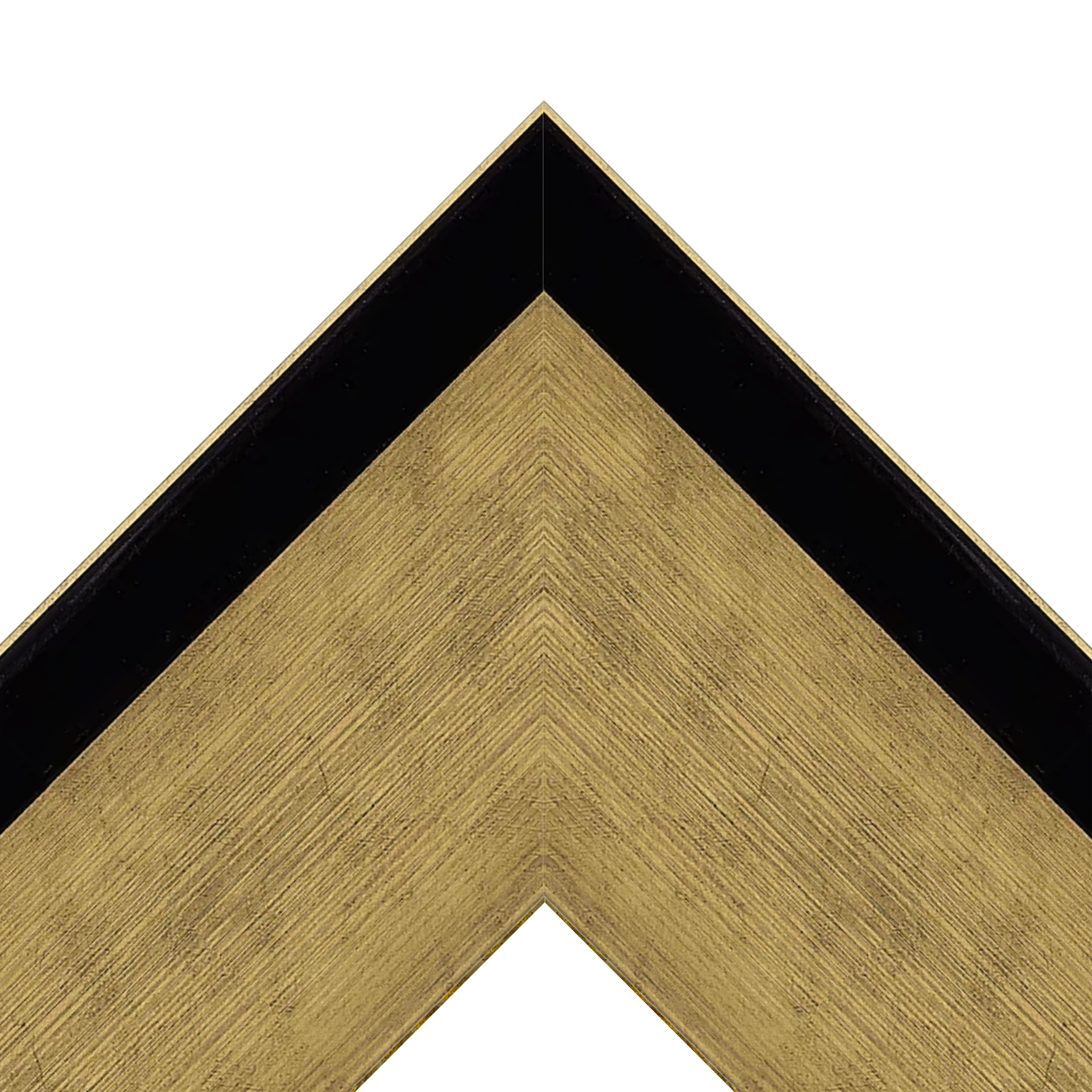 Ebony & Gold Modern TV Frame – Any Size, Custom Fit