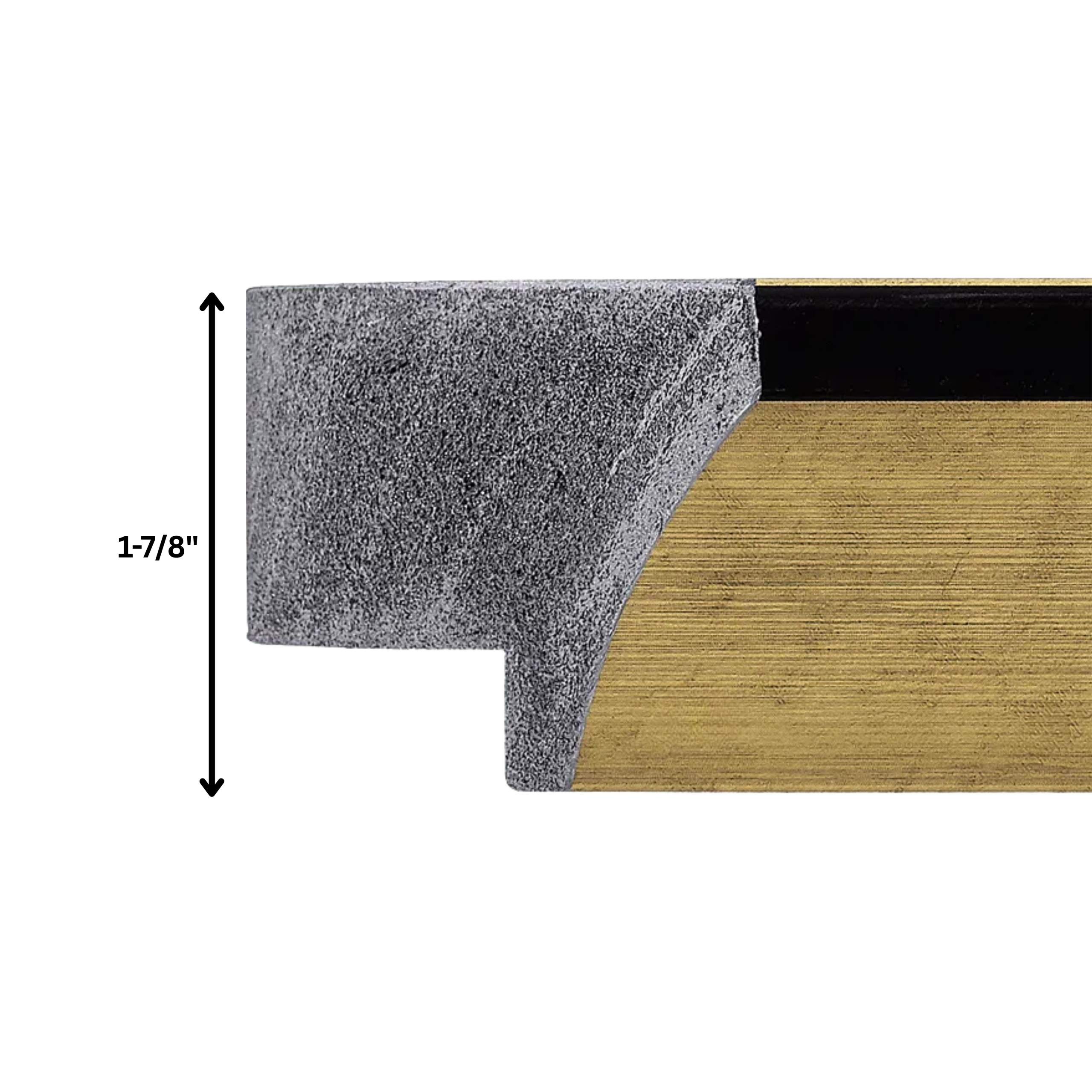 Ebony & Gold Modern TV Frame – Any Size, Custom Fit - Image 4