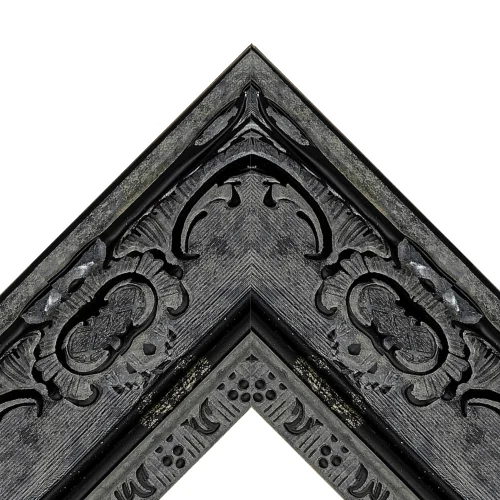 Smoke Ornate TV Frame – Any Size, Custom Fit