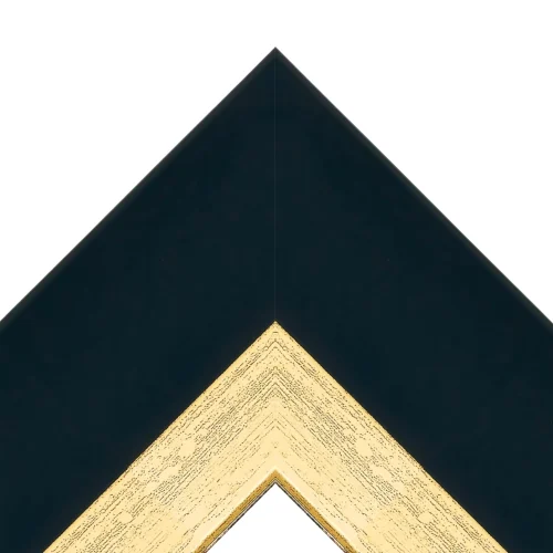 Midnight Gold Modern TV Frame – Any Size, Custom Fit
