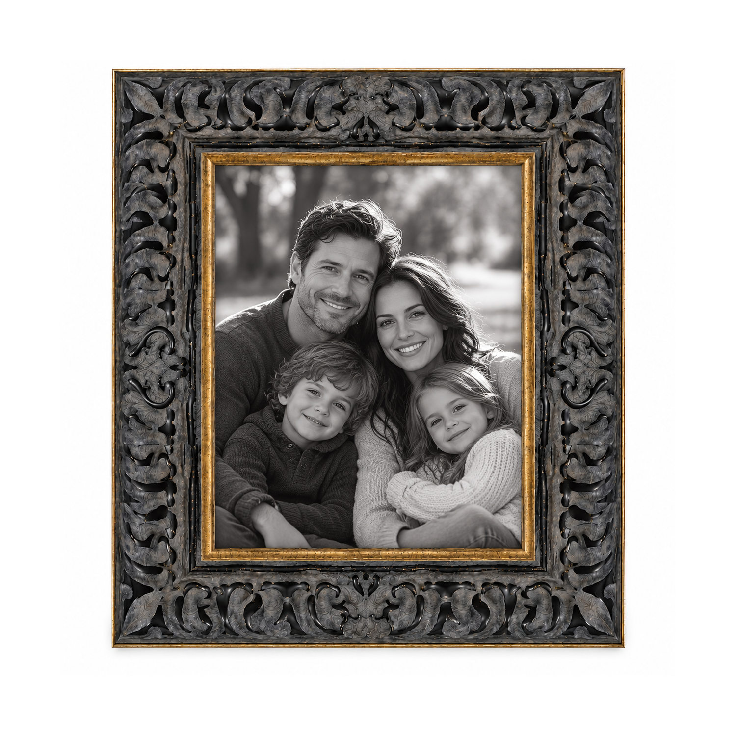 Montclair Black & Gold Ornate Picture Frame
