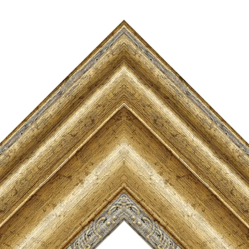Champagne Silver Ornate TV Frame – Any Size, Custom Fit