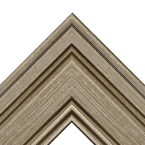 Tiered Silver Traditional TV Frame – Any Size, Custom Fit