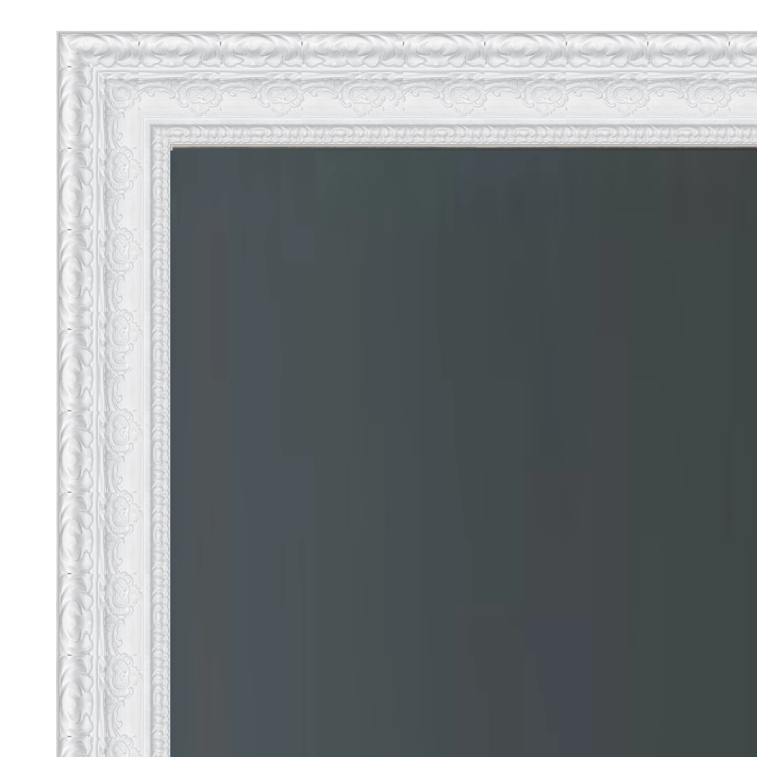 White Ornate TV Frame – Any Size, Custom Fit - Image 2